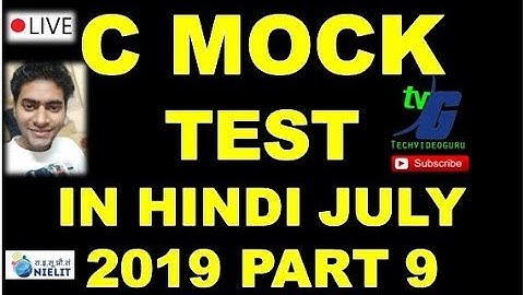 O LEVEL C LANGUAGE M3-R4 PART ONE IMPORTANT CLASSES OBJECTIVE PART 9