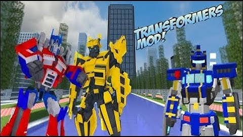 Minecraft | TRANSFORMERS MOD! (Robot Tanks, Planes and Cars!) | Mod Showcase