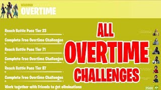 *NEW* ALL OVERTIME CHALLENGES SEASON 9 in Fortnite