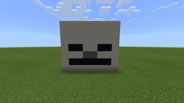 Minecraft Tutorial: How To Make A Very Easy Skeleton Head Pixel Art