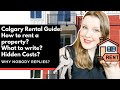 Calgary rental guide what not to write in your rental application  hidden rental costs