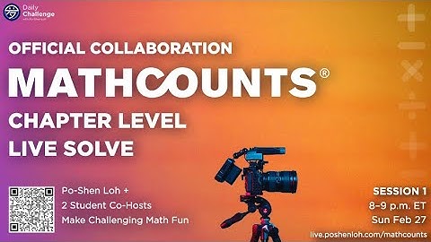 MATHCOUNTS 2022 Chapter Live Solve 1