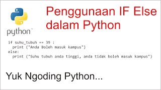 Cara Penggunaan IF Else Dalam Python
