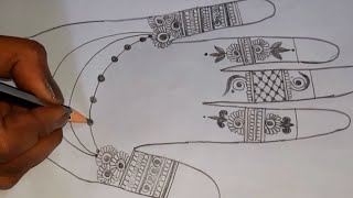 New Mehendi Design Pencil, Fingers mehendi design, Beautiful Mehandi, #youtube #mehndi #mehndidesign