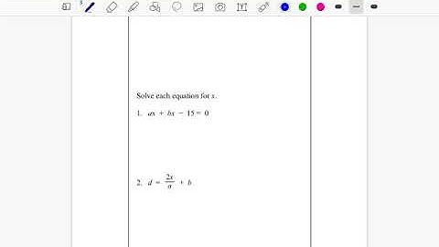 Solving Literal Equations (Part 2)