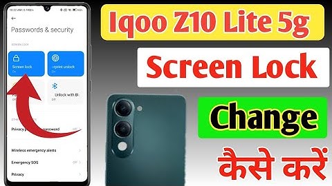 Iqoo Z10 Lite 5g screen lock kaise change kare/ Iqoo Z10 Lite 5g pattern lock change kaise kare
