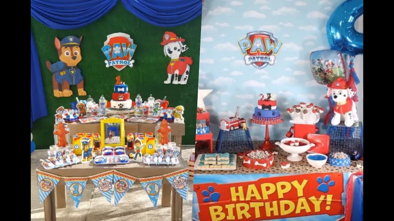 Ideas para un cumpleaños de los Paw Patrol fiesta infantil de dinosaurios