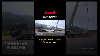 Audi E7X Crash Test #Audi #E7X #Safety #CrashTest #Engineering #Luxury #SUV #EV #Auto #Automobile