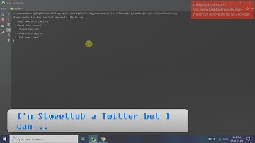 Twitter Bot- Stweettob - Python, Tweepy, REST API