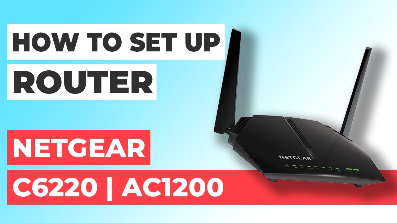✅ Как настроить NETGEAR C6220 | Как настроить WiFi-маршрутизатор NETGEAR AC1200 C6220