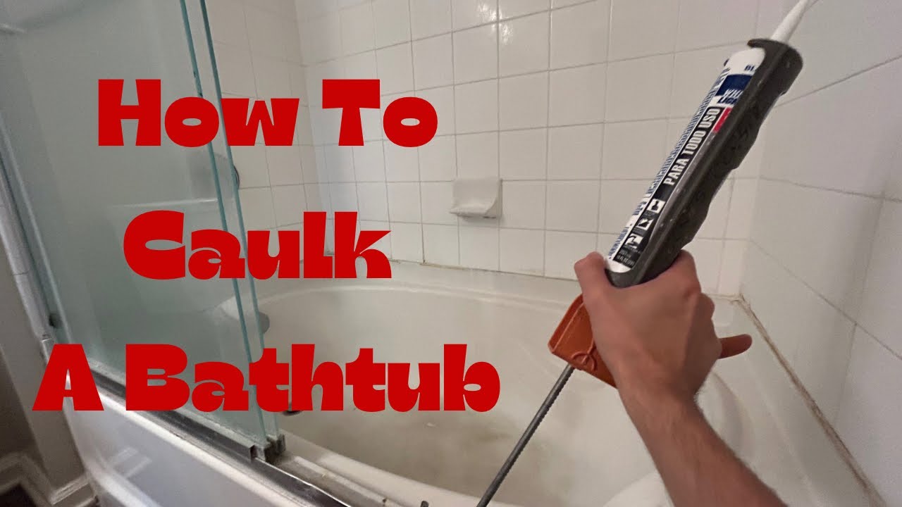 How To Caulk A Bathtub #maintenance #diy - YouTube