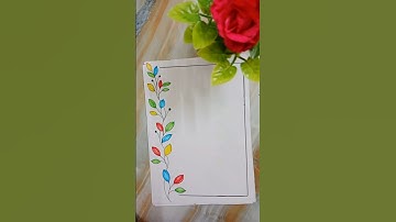 5 beautiful borderdesigns for project #shortsfeed #beautifulborderdesign