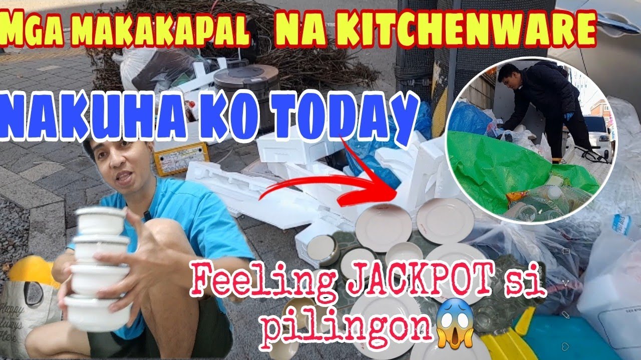 DUMPSTER DIVING IN KOREA#37  Kitchenware na Sobrang kapal na glass nakuha ko today😮Feeling JACKPOT😱