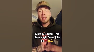 Special guest! See you all there! This Saturday at 12pm eastern time zone! #trending #live