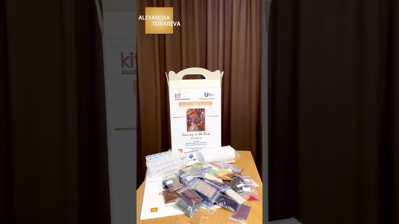 ✨ Evening in the Park – Bead Embroidery Kit | TM Alexandra Tokareva