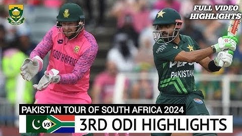 Pakistan vs South Africa 3rd odi match full highlights 2024 #pak_vs_#sa