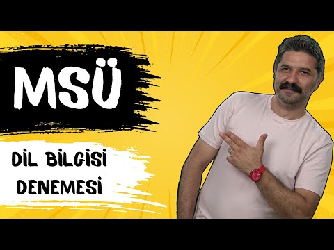 MSÜ / Dil Bilgisi Denemesi / RÜŞTÜ HOCA