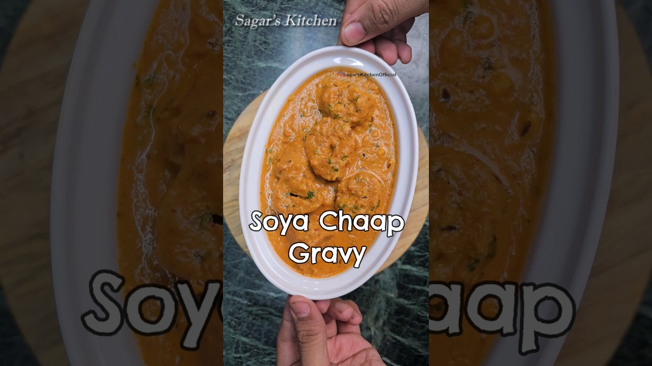Soya Chaap Masala Recipe #Shorts