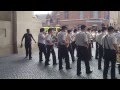 Royal band of the belgian guides  arrival at the menin gate