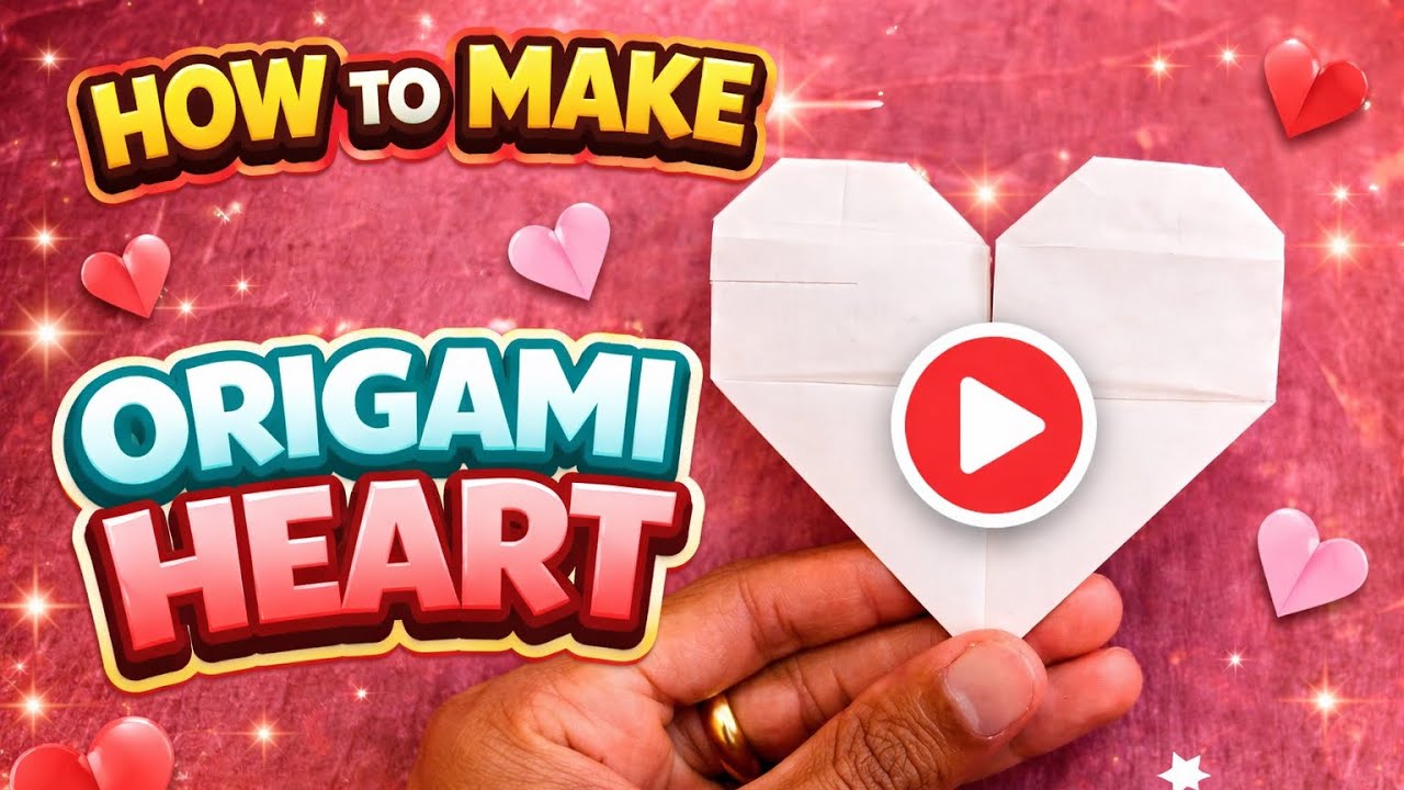 Easy Origami Heart #6 | Simple Paper Heart for Beginners