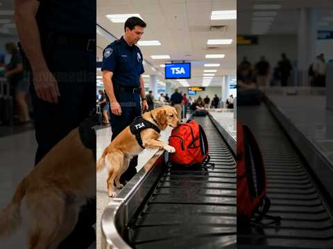 Heroic Dog  Saves Airport From Danger! #usa #dog #petphotography #wildlife #amazingdogs