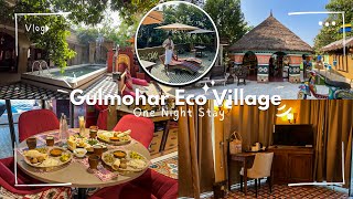 Gulmohar Eco Village – UP ka Hidden Resort 😳 | 1 Night Stay Reality (Room, Food, Pool)