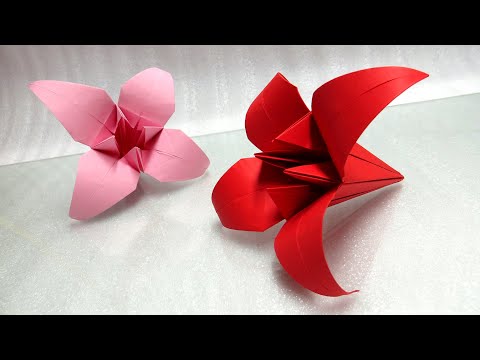 Video Cách Gấp Hoa Ly trang trí tết Cực kỳ đẹp và đơn giản - youtube