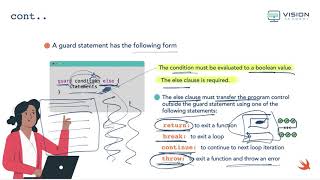 CH3-6-2-Selection Statements: Guard Statement | تطوير التطبيقات | لغة سوفت | Swift Programming screenshot 3