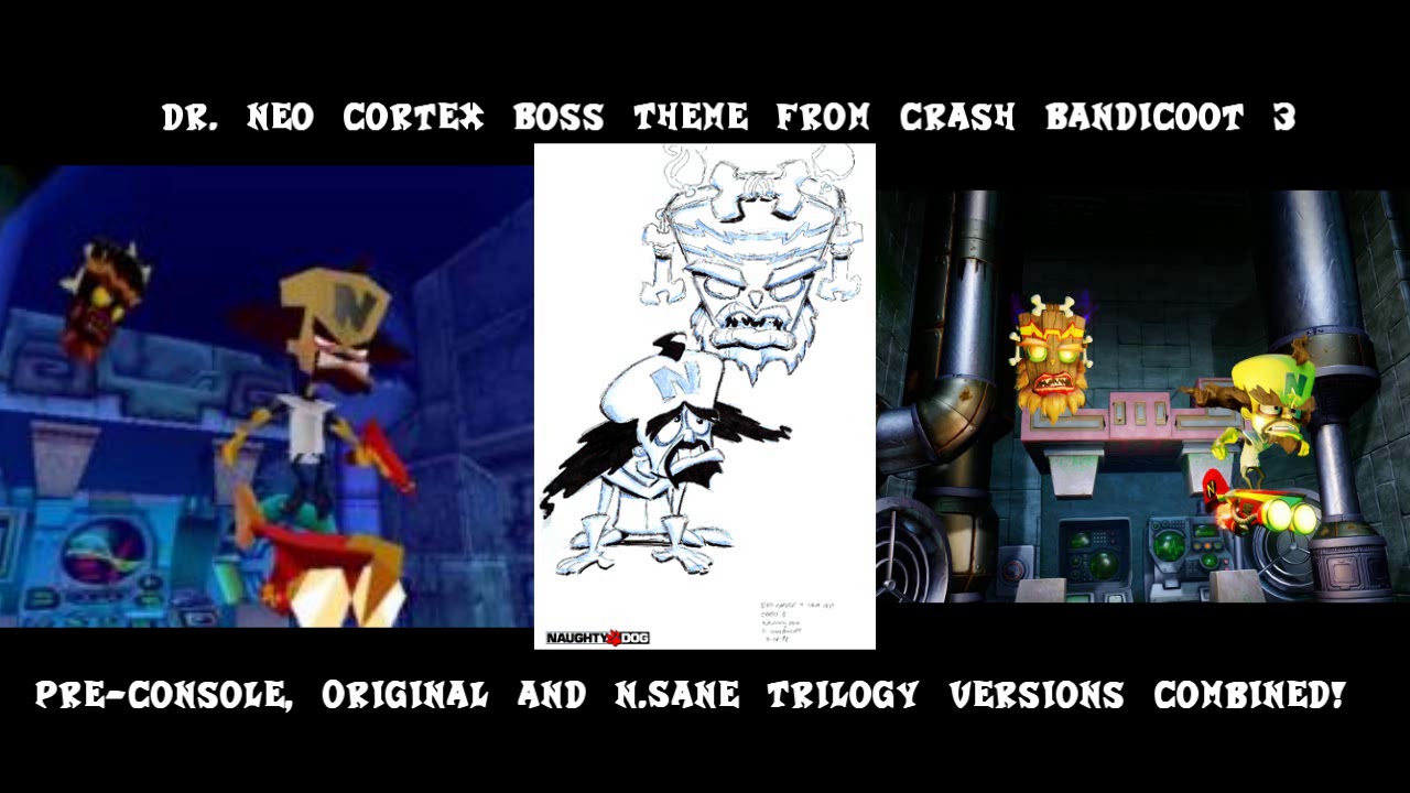 Dr. Neo Cortex Theme songs (CB3, pre console, original and N Sane ...