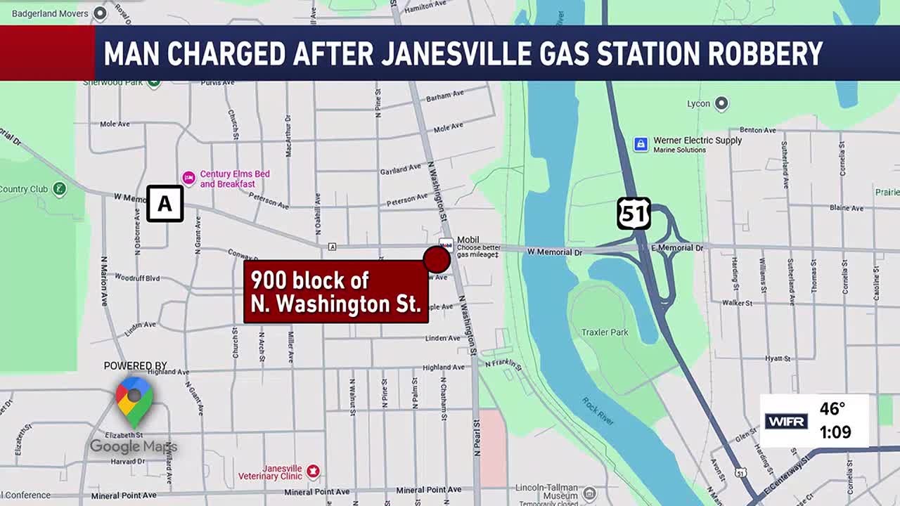 Man charged in connection with Janesville gas station robbery - YouTube