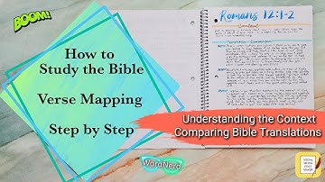How to Study the Bible - In Depth Verse Mapping Guide | Context / Bible Translations | Romans 12:1-2