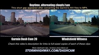 Dashcam comparison: Garmin Dash Cam 20 vs Windshield Witness