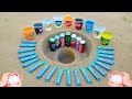 Underground Double Reaction! Coca Cola, Fanta Cans, Sprite and Other Popular Sodas vs Mentos