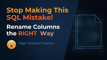 "Stop Making This SQL Mistake! Rename Columns the RIGHT Way 😱"