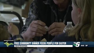 Free community dinner feeds hundreds for Easter in Ishpeming