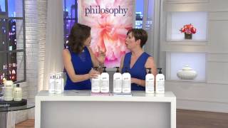 philosophy super size pure grace lotion 32 oz. duo with Sandra Bennett