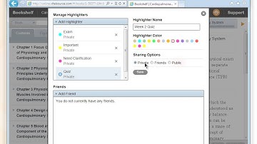Bookshelf Online - Edit a highlighter