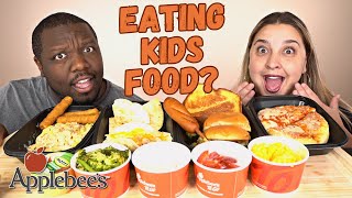 Eating The ENTIRE APPLEBEE'S KIDS MENU! [Food Review]