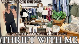 THRIFT WITH ME FOR HOME DECOR/HOW TO STYLE THRIFTED DECOR/WHAT TO LOOK FOR WHEN THRIFTING IN 2024