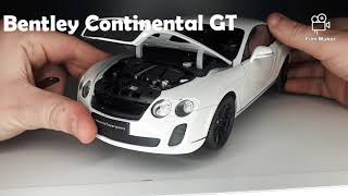 1/18 scale Bentley Continental SuperSport model car unboxing review welly