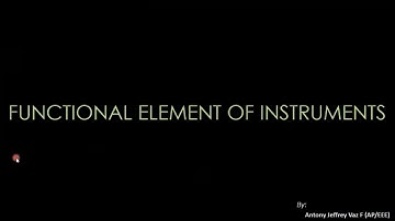 Functional Element of an Instrument