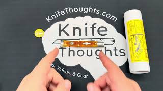 GEC #63 2026 AMKCA Club Knife Fishtail in Harvest Gold Jigged Bone