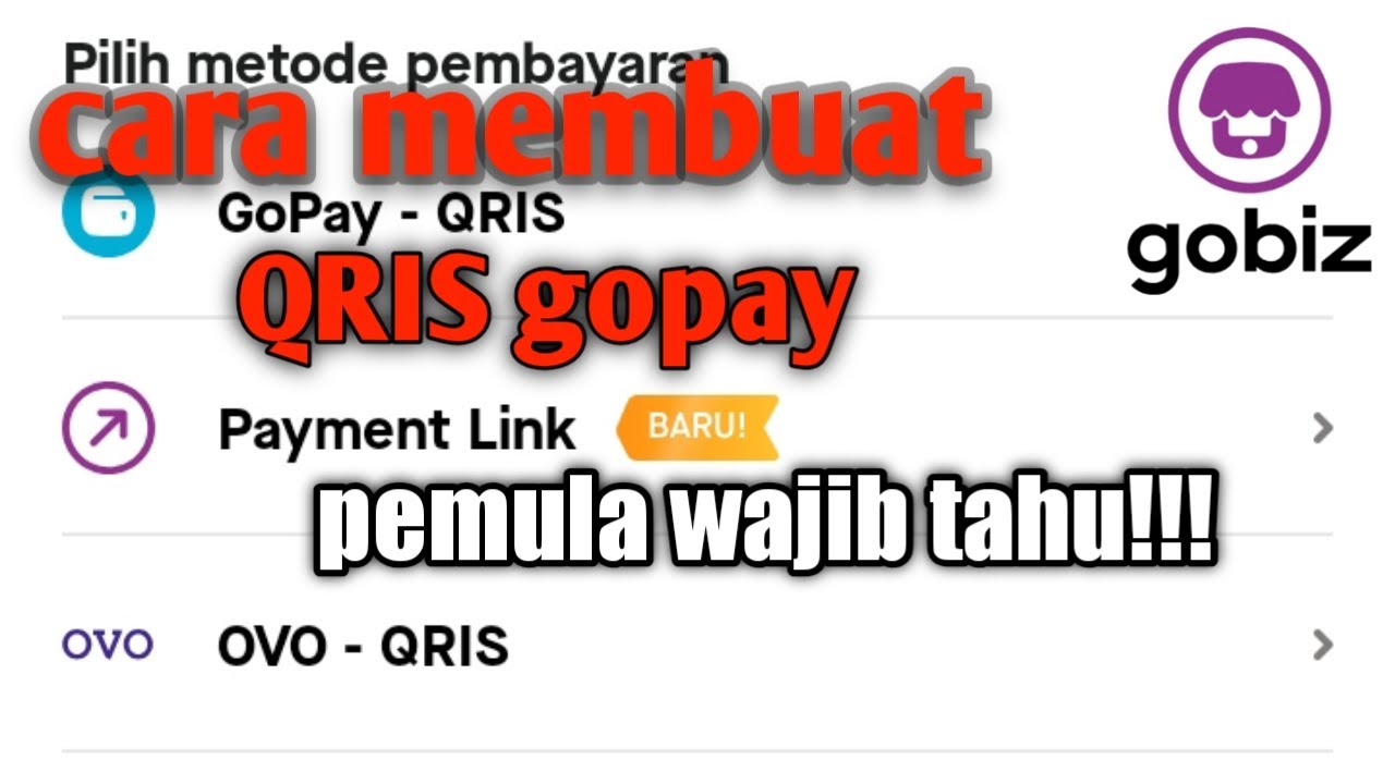 Cara Membuat Qris Gopay Cara Daftar Qris Youtube