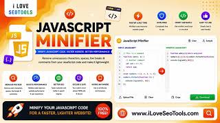 ⚡ Free JavaScript Minifier – Minify & Compress JS Code Online | iLoveSEOTools