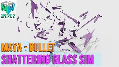 How to Shatter Glass in Maya and Bullet Physics Simulation - Bottle Shattering Animation