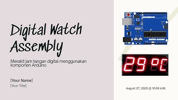 Jam Digital Sederhana Berbasis Arduino Dengan Modul RTC (DS3231) dan Modul Sevent Segment (TM1637)