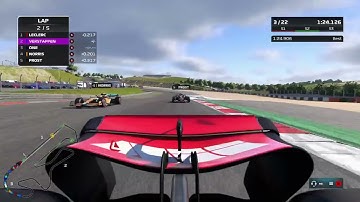 AI on F1 22 have too much straight line speed.