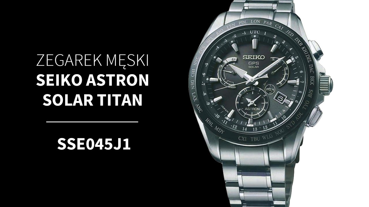 Zegarek Seiko Solar Titan SSE045J1 | Zegarownia.pl - YouTube