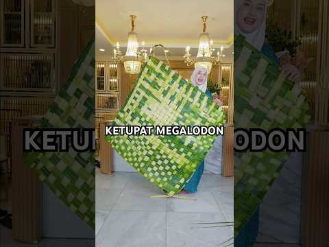 TASYI BIKIN KETUPAT MEGALODON TERBESAR BUAT LEBARAN 2026 😱 #viralfood #megalodon #ketupat #masak