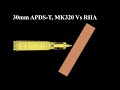 30 mm apdst mk320 vs  armor steel armor piercing simulation